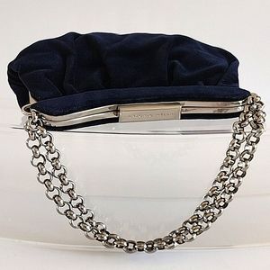 Antonio Melani Black Velveteen Mini Bag